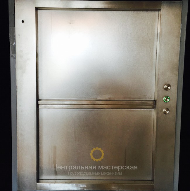 Гильотинные двери из нержавеющей стали, ресторанный лифт подъемник - Ресторанные лифты