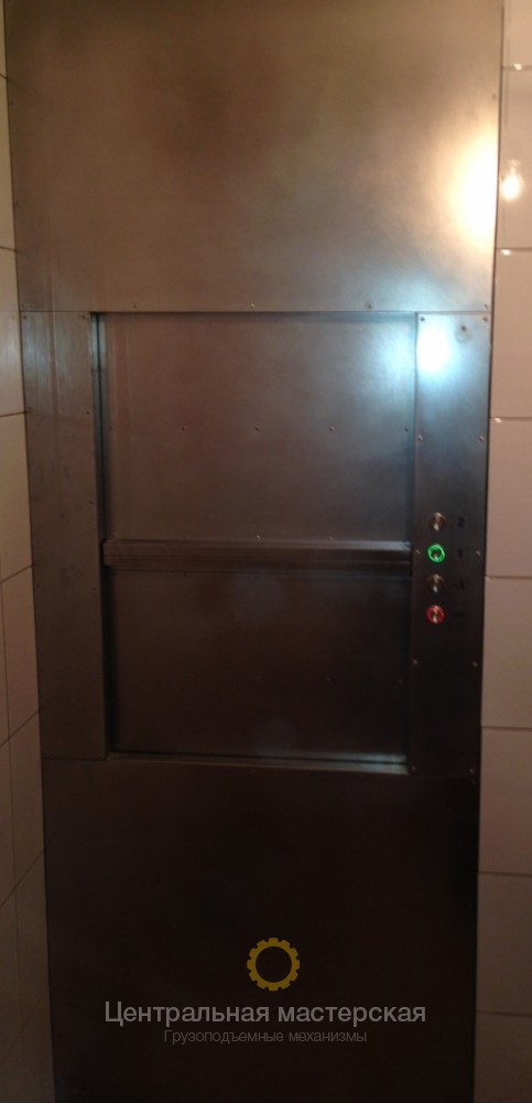 Подъемник для ресторана: 100 кг, передняя панель полностью из нержавеющей стали - Ресторанные лифты
